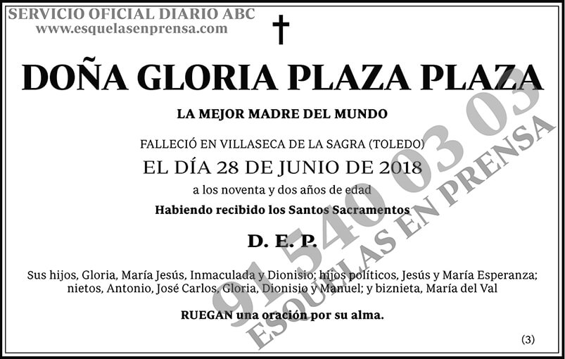 Gloria Plaza Plaza